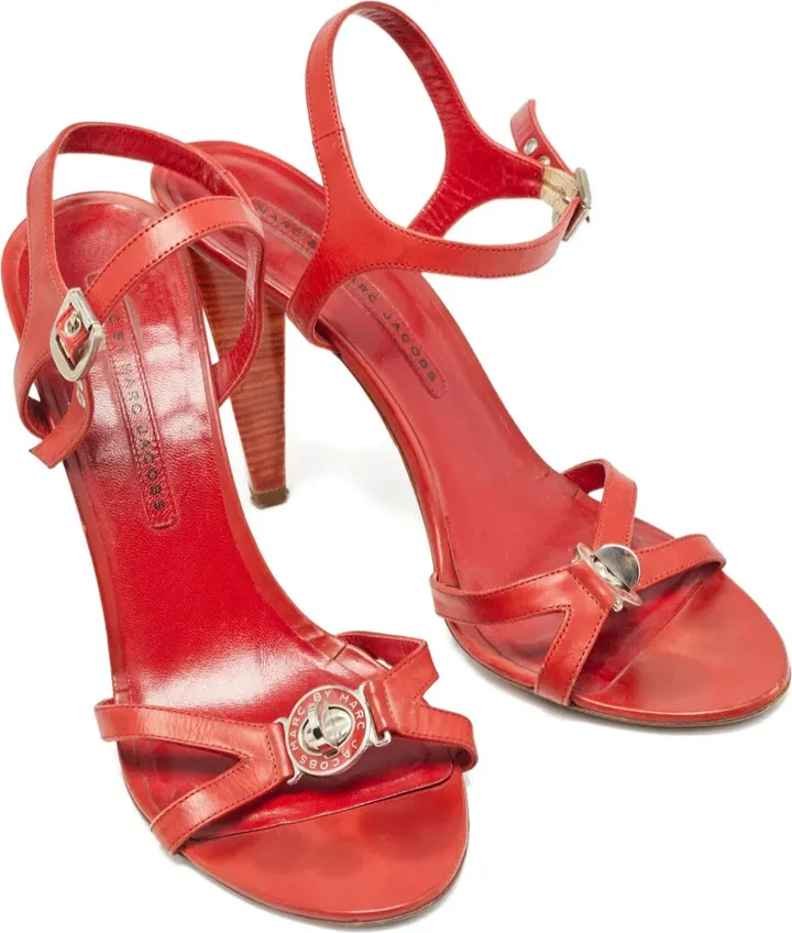 Patent Leather Buckle Sandals - Image 3