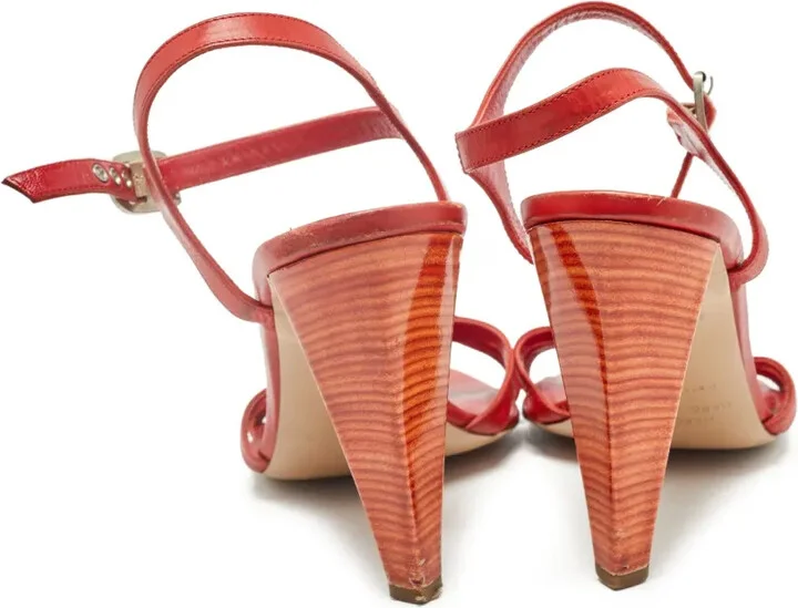 Patent Leather Buckle Sandals - Image 5