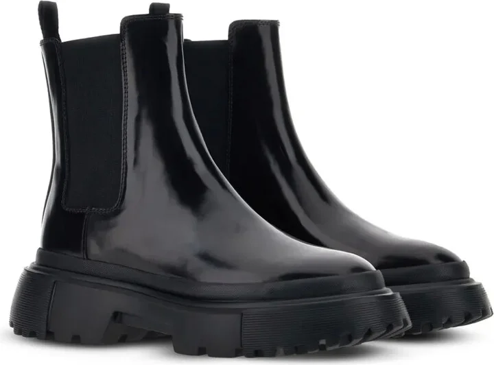 patent-leather Chelsea boots - Image 2