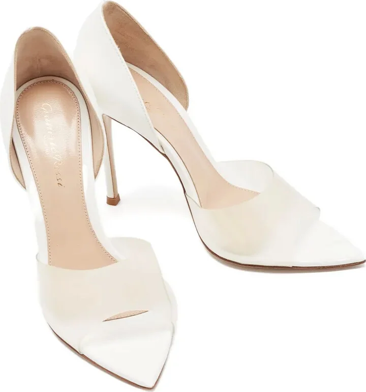 Patent Leather Clear Panel Pumps - Image 5