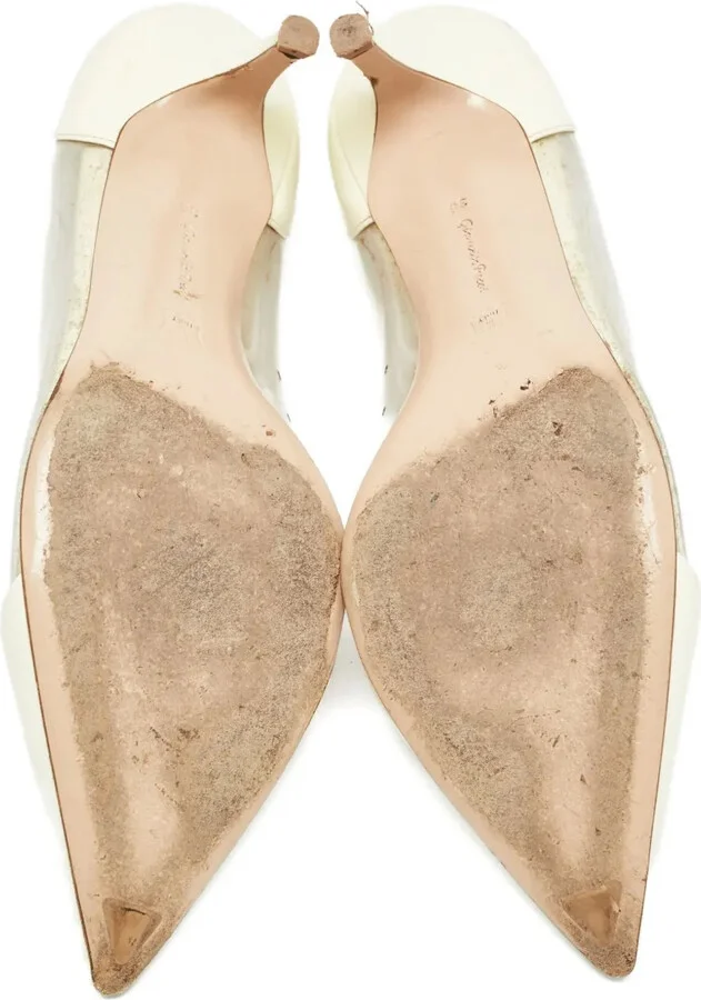 Patent Leather Clear-Panel Pumps - Image 4