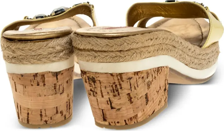 Patent Leather Crystal Slides - Image 4