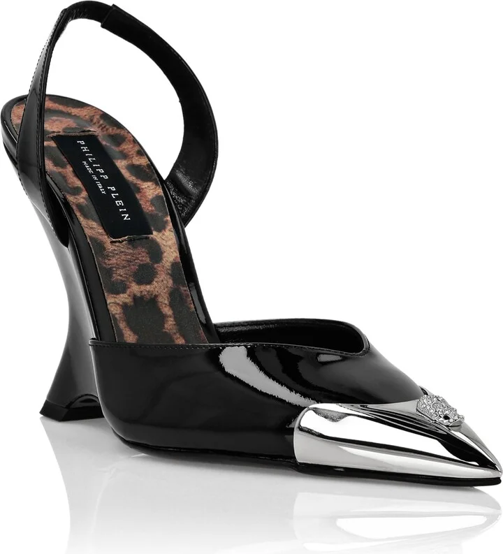 Patent Leather Decollete Wedges