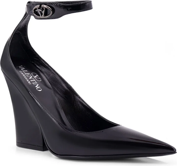 Patent Leather Décolleté With Vlogo The Bold Buckle - Image 2