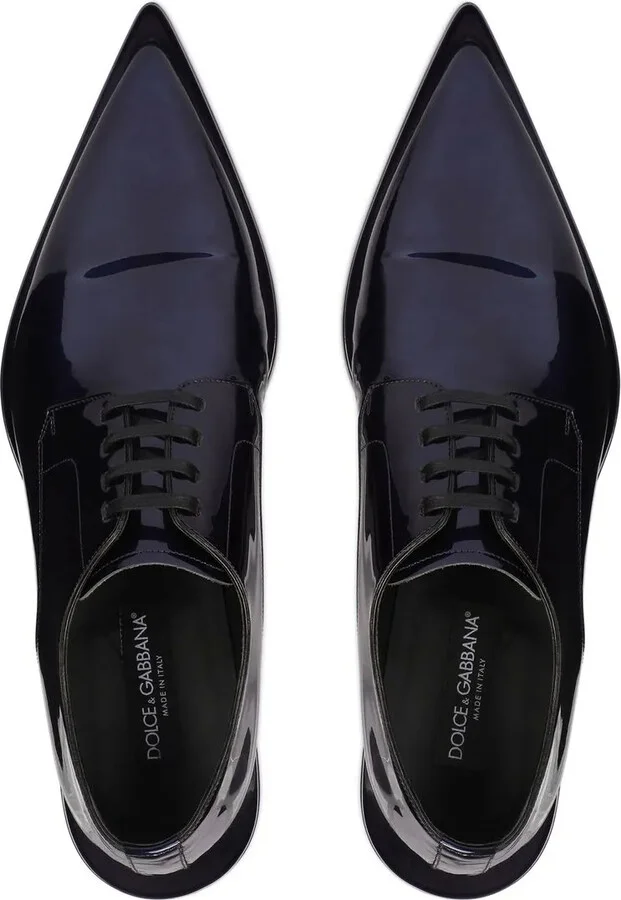 Patent Leather Derby Shoes - Image 4