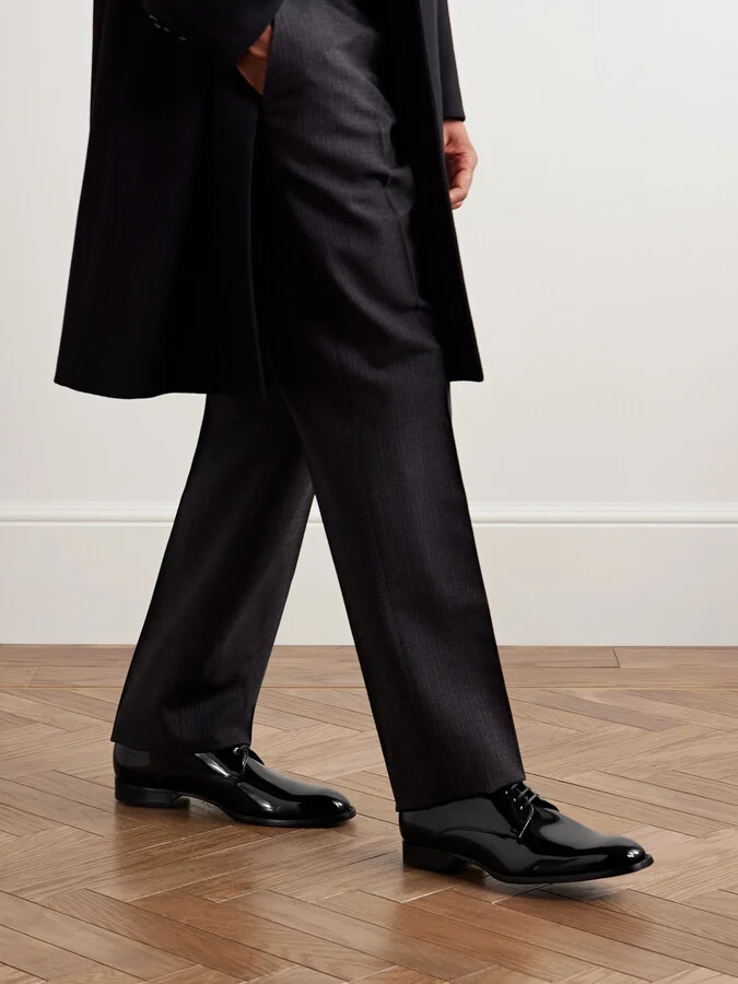 Patent-Leather Derby Shoes - Image 2