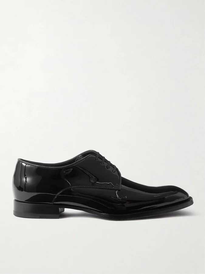 Patent-Leather Derby Shoes