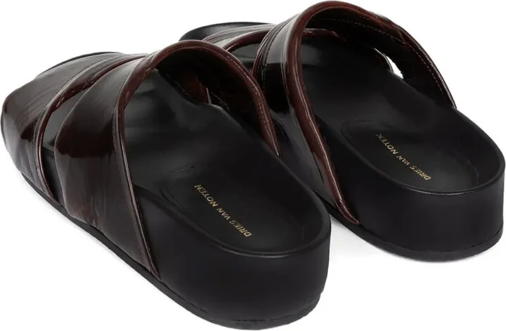 Patent-Leather Double-Strap Sandals - Image 3