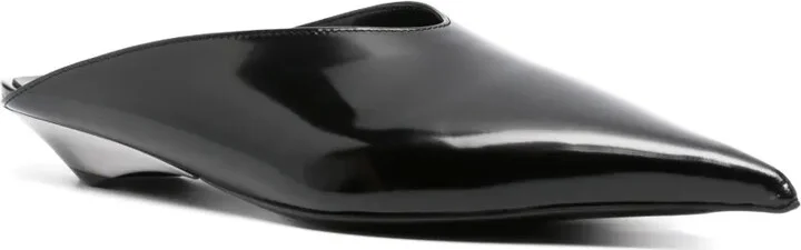 Patent Leather Fang Flat Mules - Image 2