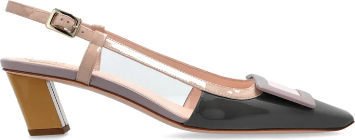 Patent Leather Heeled Shoes ‘Belle Vivier’, , - Grey