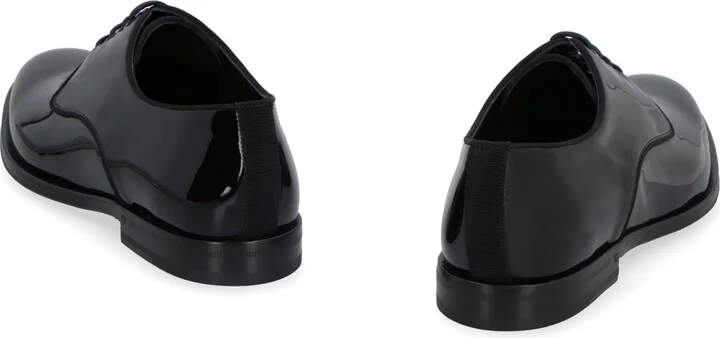 Patent Leather Lace-up Derby Shoes - Image 4
