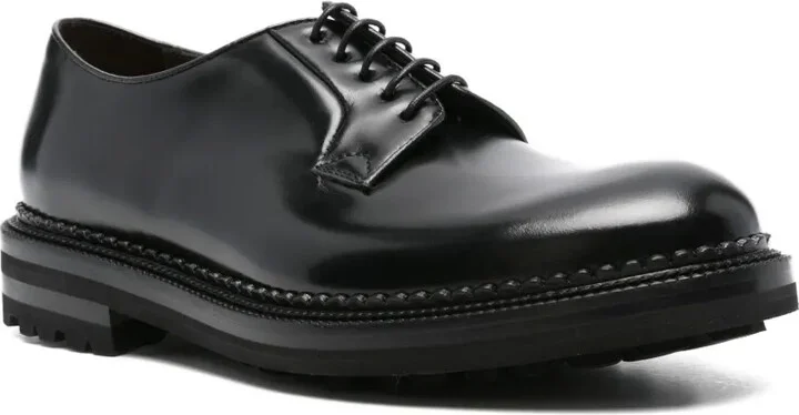 patent leather lace-up Derby shoes - Image 2