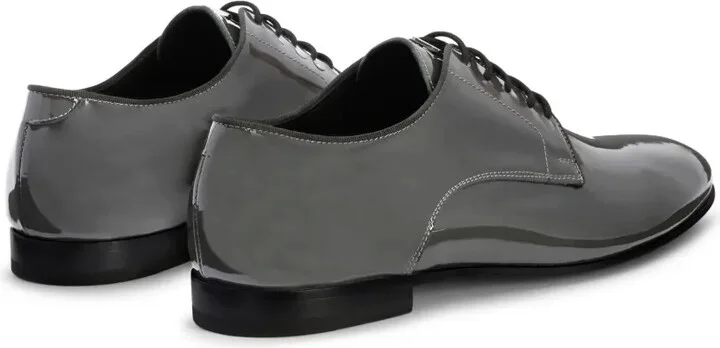 Patent-Leather Lace-Up Loafers - Image 3