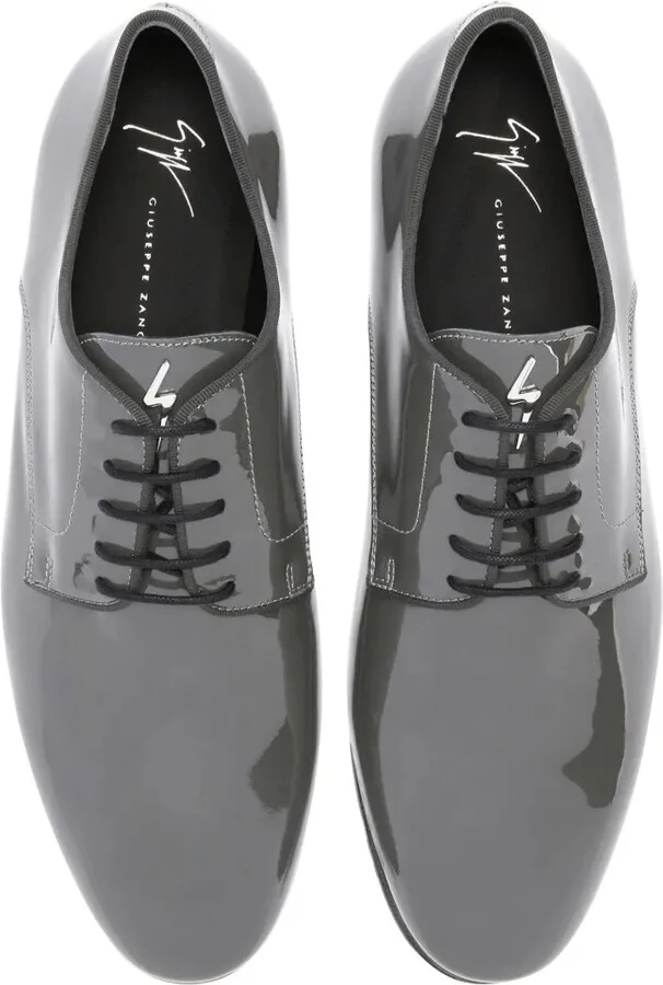 Patent-Leather Lace-Up Loafers - Image 4