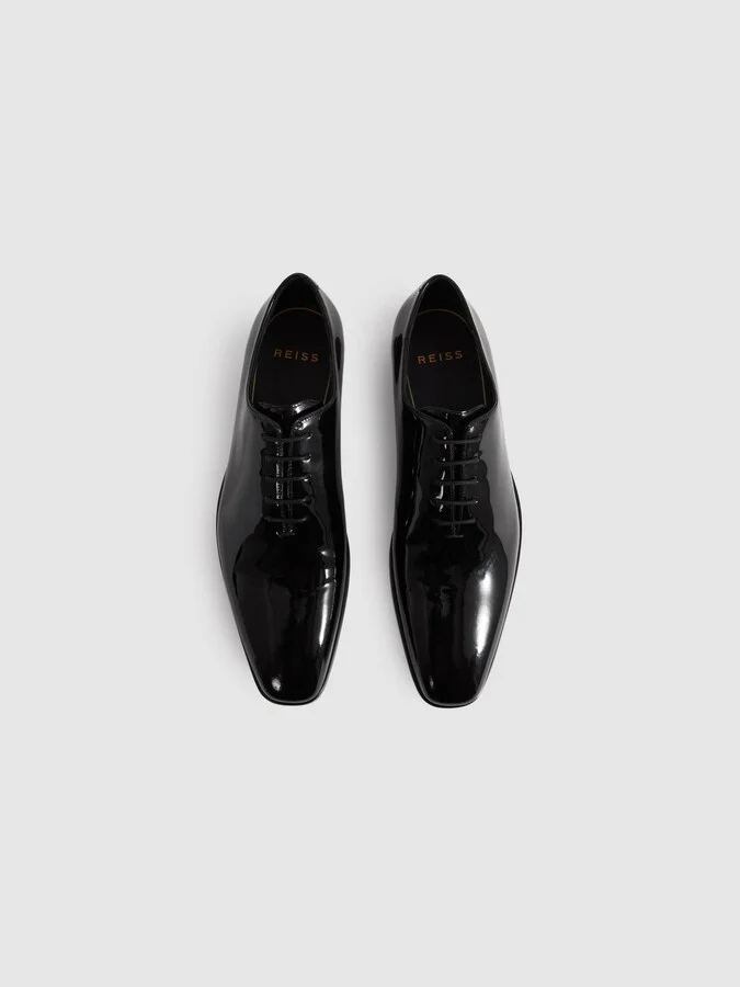 Patent Leather Lace-up Shoes - Image 3