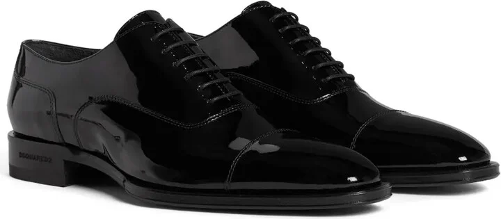 Patent Leather Lace-Up Shoes - Image 2