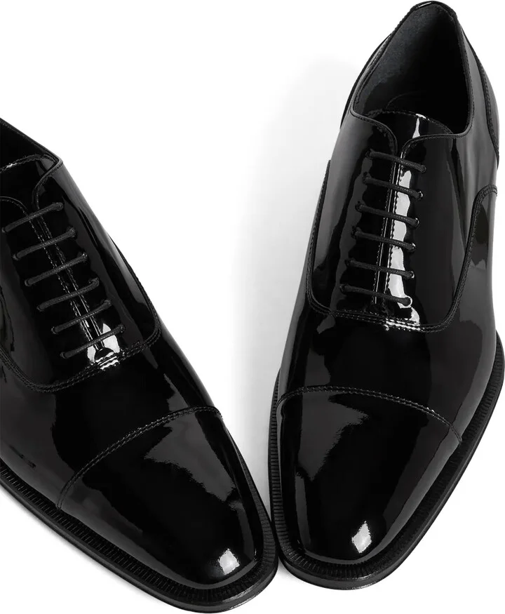 Patent Leather Lace-Up Shoes - Image 4