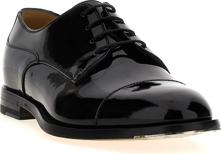 Patent Leather Lace-up Shoes - Image 2