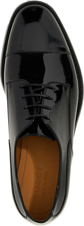 Patent Leather Lace-up Shoes - Image 4