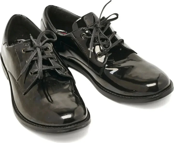 Patent Leather Lace-Up Shoes - Image 2