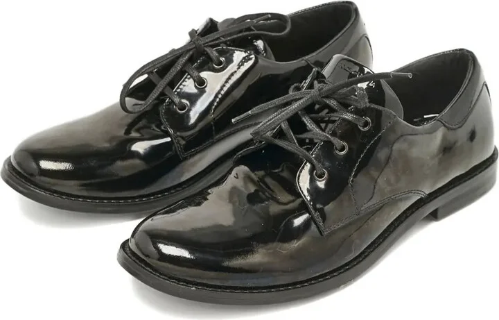 Patent Leather Lace-Up Shoes - Image 4