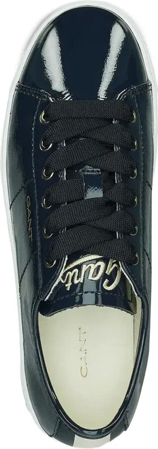 Patent Leather Lace-Up Sneakers - Image 4