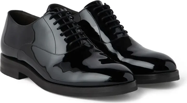 Patent-Leather Laced Oxford Shoes - Image 2