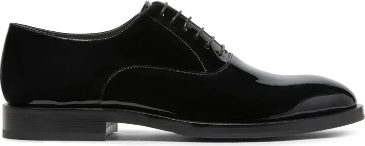 Patent-Leather Laced Oxford Shoes
