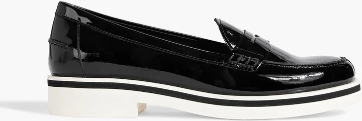 Patent-leather loafers