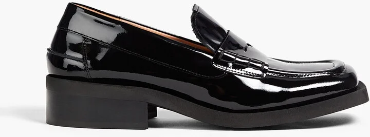 Patent-leather loafers