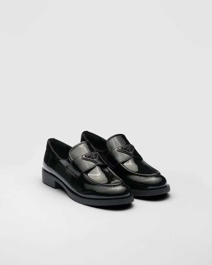 Patent leather loafers