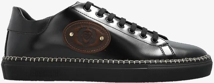 Patent Leather Low-Top Sneakers