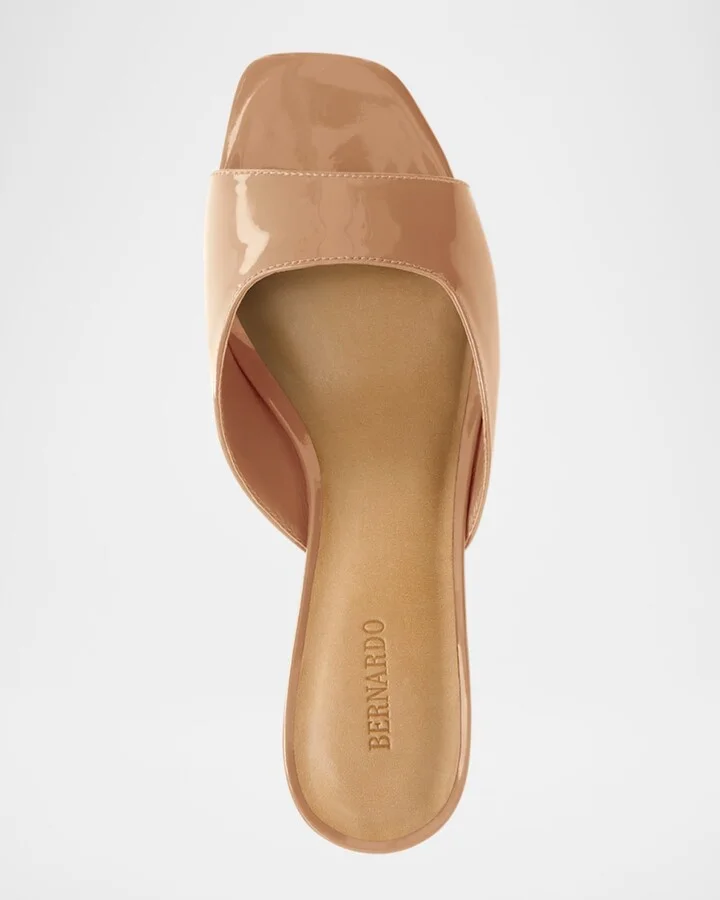 Patent Leather Mule Sandals - Image 5