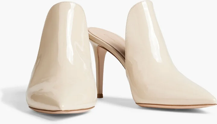 Patent-leather mules - Image 2
