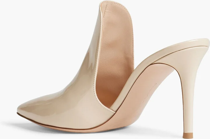 Patent-leather mules - Image 3