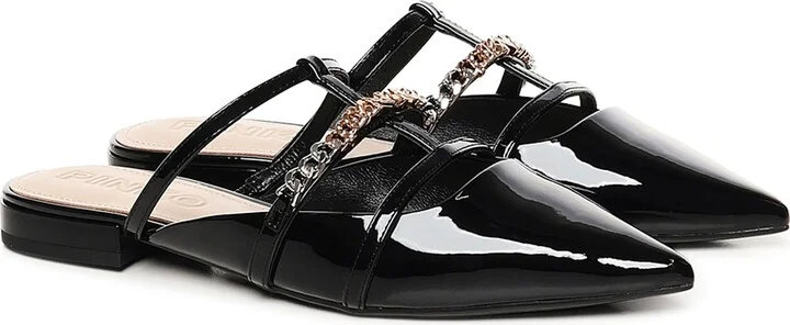 Patent Leather Mules Ballerinas - Image 2