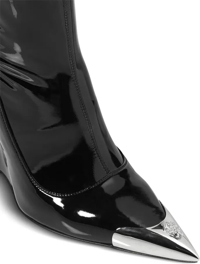 Patent-Leather Over-Knee Boots - Image 4