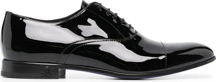 patent-leather Oxford shoes