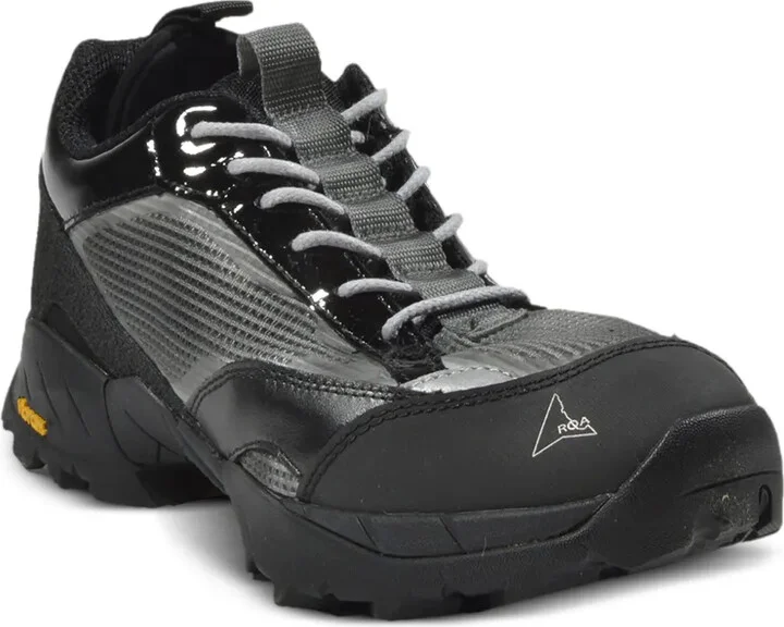 Patent-Leather Panelled Hiking Boots - Image 2