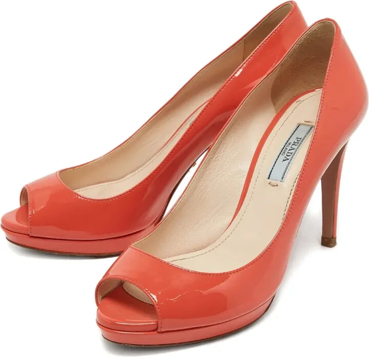 Patent Leather Peep-Toe Pumps - Image 3