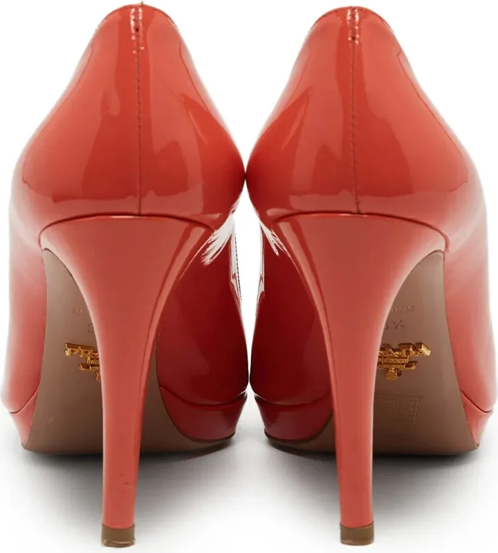 Patent Leather Peep-Toe Pumps - Image 4
