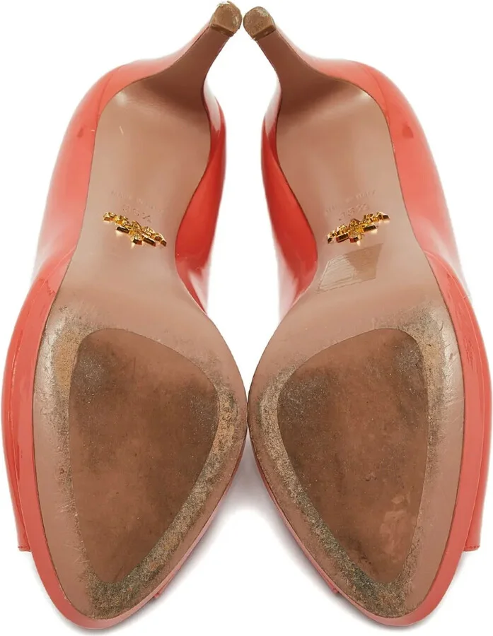 Patent Leather Peep-Toe Pumps - Image 5