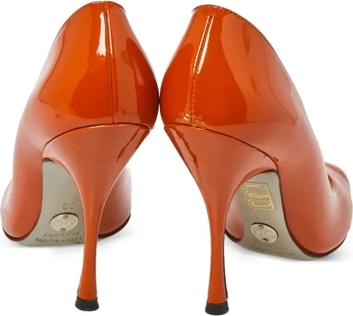 Patent Leather Peep-Toe Pumps - Image 3