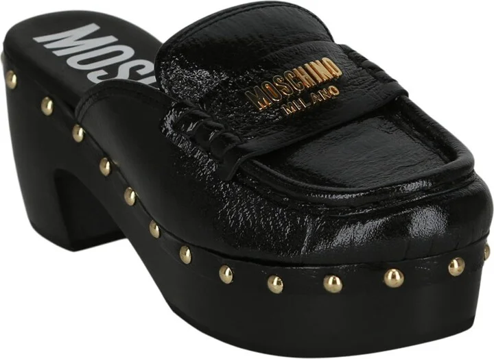 Patent Leather Platform Clog