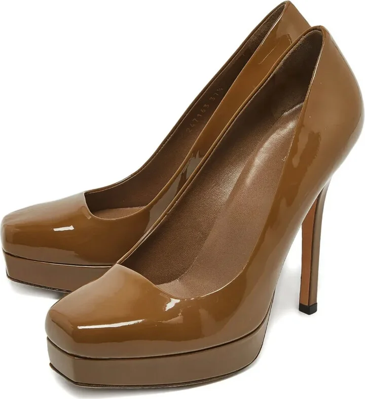 Patent Leather Platform Pumps - Image 4