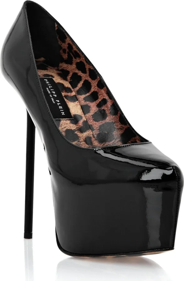 Patent Leather Platform Pumps