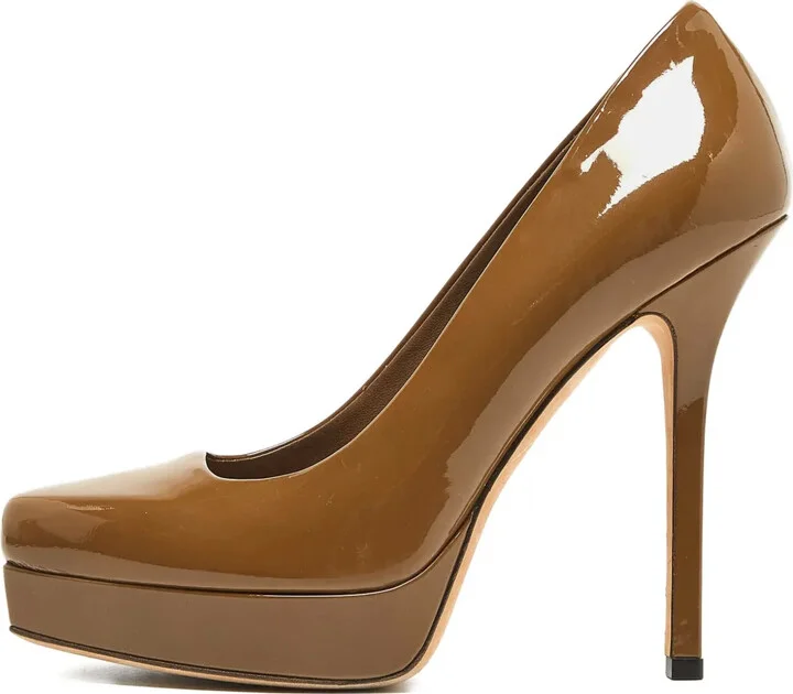 Patent Leather Platform Pumps