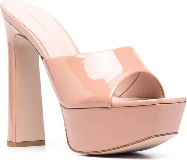 Patent Leather Platform Sandals - Image 2