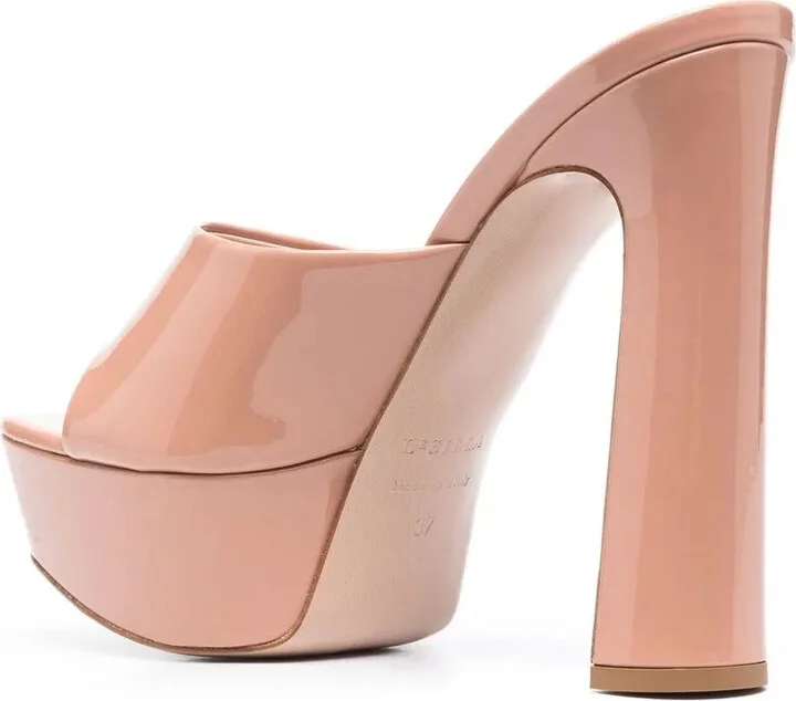 Patent Leather Platform Sandals - Image 3
