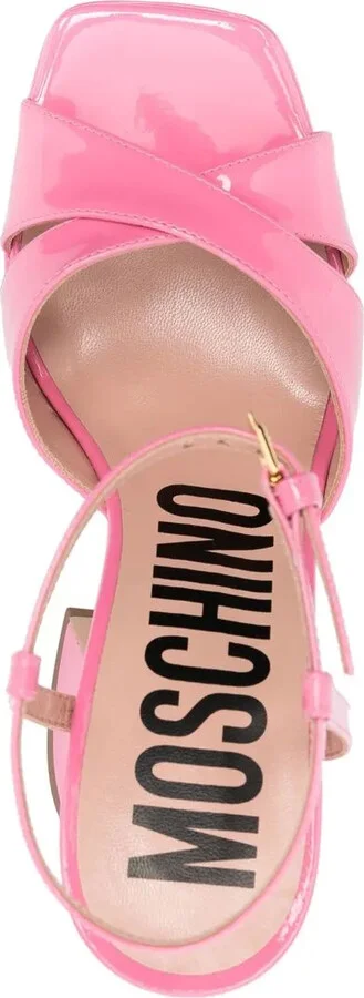 Patent Leather Platform Sandals - Image 4